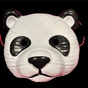 PANDA HALLOWEEN MASK NEW BK/WHITE. UNISEX KIDS